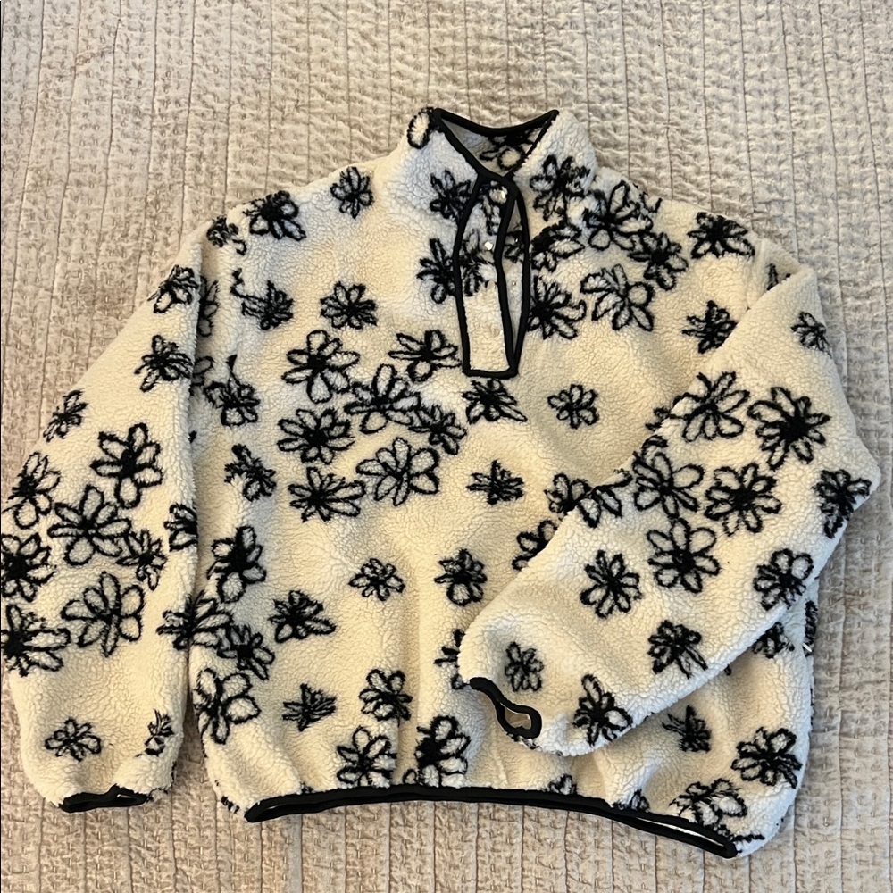PARKE FLORAL PULLOVER FLEECE
